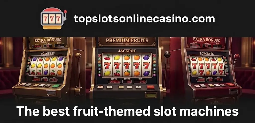Slots de frutas – símbolos clássicos de cereja, sete e sino